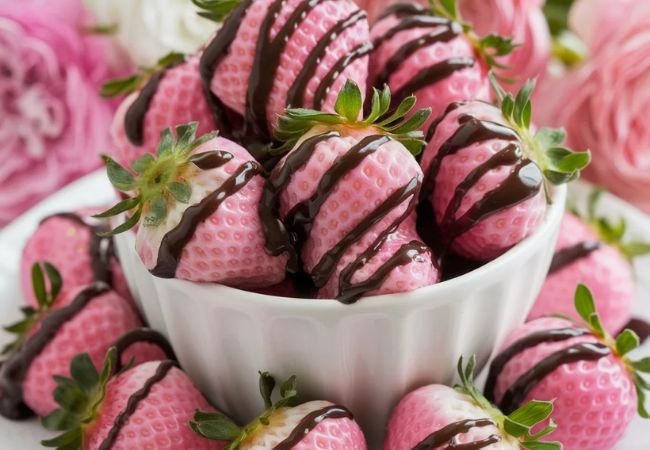 Pink Strawberries : Nature’s Sweet and Rosy Surprise