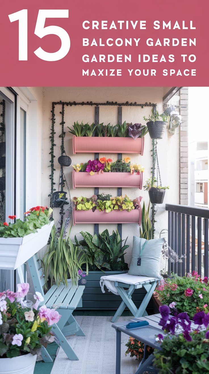 15 Creative Small Balcony Garden Ideas to Maximize Your Space